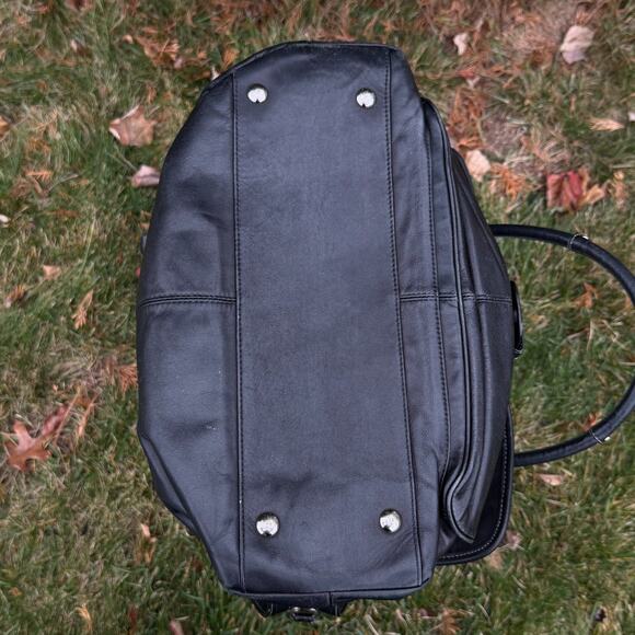 Coach Soho Large Black Leather Handbag with Oversize Buckle - Picture 7 of 7